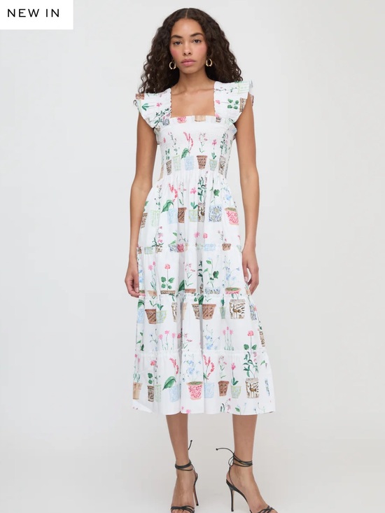Hill House Dresses & Skirts - Hill House Home The Ellie Nap Dress in Flower Pots White Multi Large